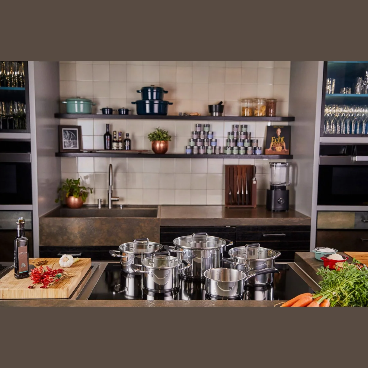 Zwilling Topf-Set Poletto, 5-tlg., rostfreier Edelstahl, induktionsgeeignet 2