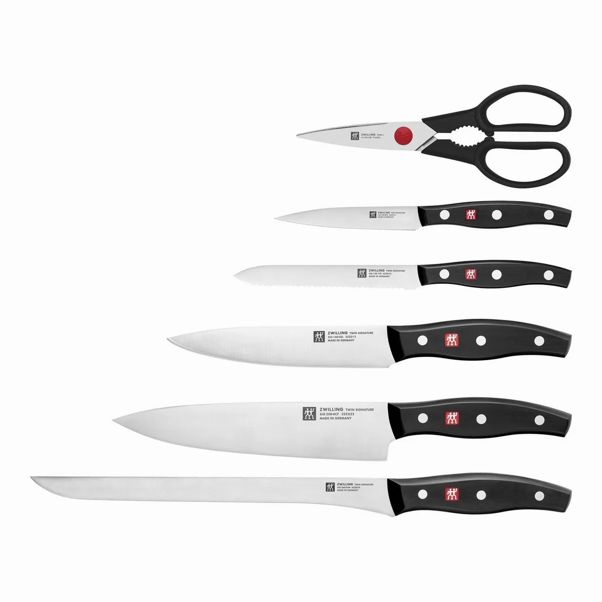 Zwilling SIGNATURE Messer-Set, 6-teilig, langlebige Schärfe und Ergonomie